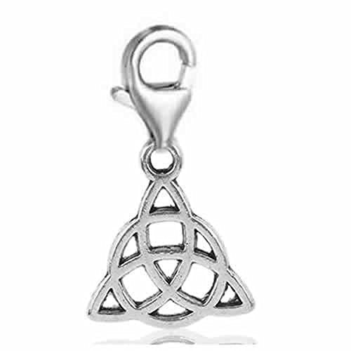 Clip on Celtic Knot Dangle Pendant for European Clip on Charm Jewelry with Lobster Clasp - Sexy Sparkles Fashion Jewelry