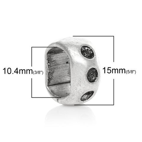 Charm Beads for Leather Bracelet/watch Bands or Wrist Bands (Cuboid) - Sexy Sparkles Fashion Jewelry - 2