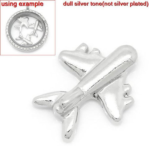 Aiplane Floating Charms For Glass Living Memory Lockets - Sexy Sparkles Fashion Jewelry - 2
