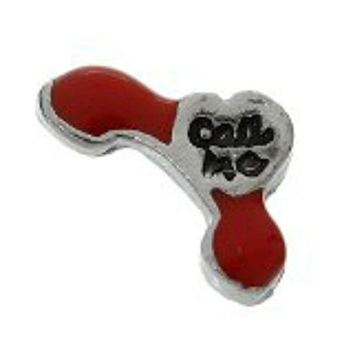 "Call Me" Phone Floating Charms For Glass Living Memory Lockets - Sexy Sparkles Fashion Jewelry