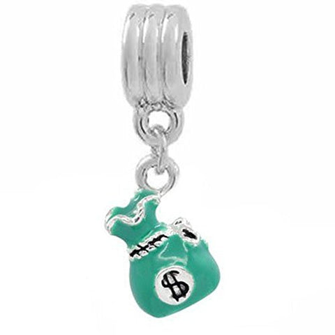 Money Bag Spacer European Bead Compatible for Most European Snake Chain Bracelet - Sexy Sparkles Fashion Jewelry - 1