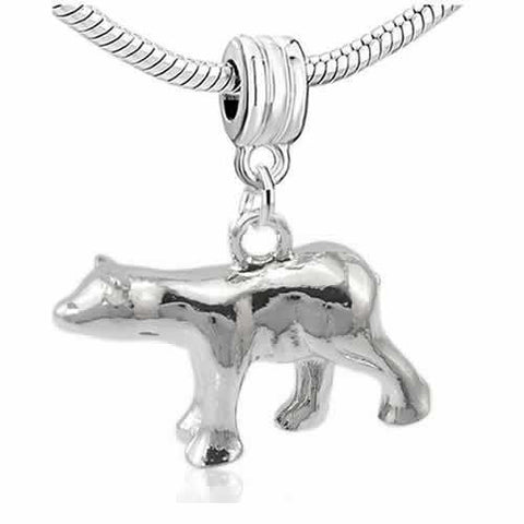 Polar Bear 3d Dangle Charm European Bead Compatible for Most European Snake Chain Bracelet - Sexy Sparkles Fashion Jewelry - 2