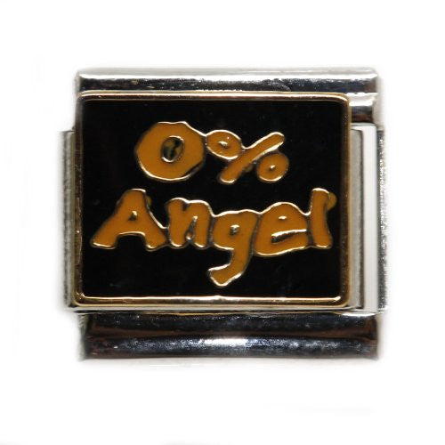 0% Angel Italian Link Bracelet Charm