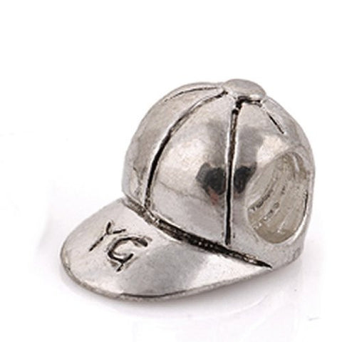 Baseball Cap European Bead Compatible for Most European Snake Chain Charm Bracelet - Sexy Sparkles Fashion Jewelry - 3