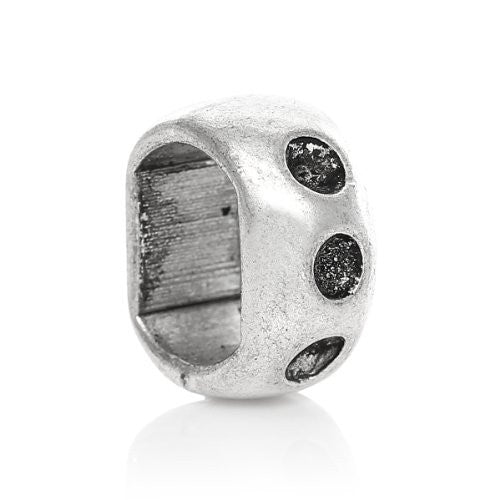 Charm Beads for Leather Bracelet/watch Bands or Wrist Bands (Cuboid) - Sexy Sparkles Fashion Jewelry - 1