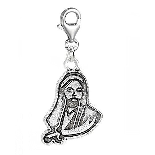 Jesus Clip On Charm Pendant for European Charm Jewelry w/ Lobster Clasp - Sexy Sparkles Fashion Jewelry