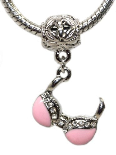 Ladies Bra / Bikini Dangle Charm , For Snake Chain Charm Bracelet - Sexy Sparkles Fashion Jewelry