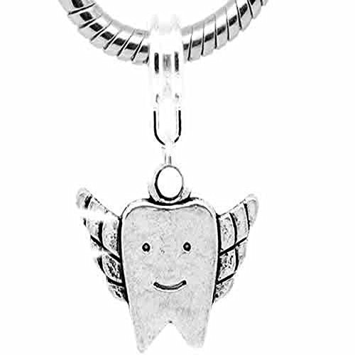 Tooth Fairy Dangle Charm European Bead Compatible for Most European Snake Chain Bracelet - Sexy Sparkles Fashion Jewelry