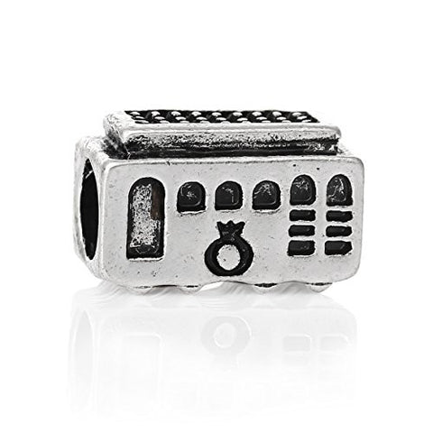 Bus Charm Bead   for Snake Chain Charm Bracelet - Sexy Sparkles Fashion Jewelry - 1