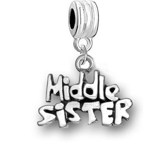 Middle Sister European European Bead Compatible for Most European Snake Chain Charm Bracelet - Sexy Sparkles Fashion Jewelry