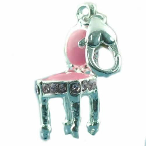 Princess Chair Clip on Charm Pendant for European Charm Jewelry w/ Lobster Clasp - Sexy Sparkles Fashion Jewelry - 5