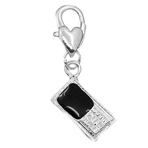 Cellphone Clip on Pendant for European Charm Jewelry w/ Lobster Clasp - Sexy Sparkles Fashion Jewelry - 1
