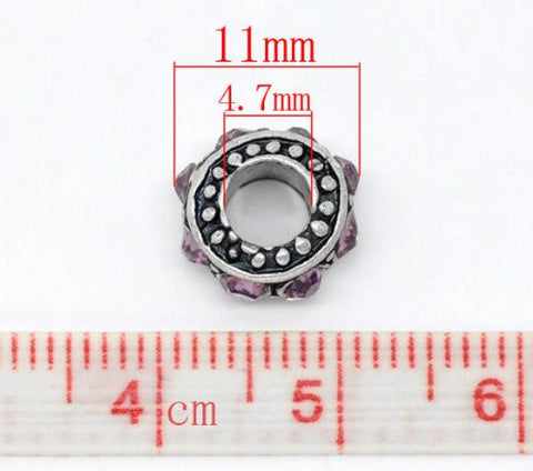 Set of Three (3) Gram Charm Beads for snake Chain charm Bracelet - Sexy Sparkles Fashion Jewelry - 2