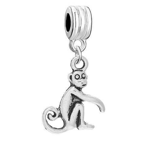 Monkey Dangle Charm Fits All Brand Snake Charm Snake Bracelet - Sexy Sparkles Fashion Jewelry