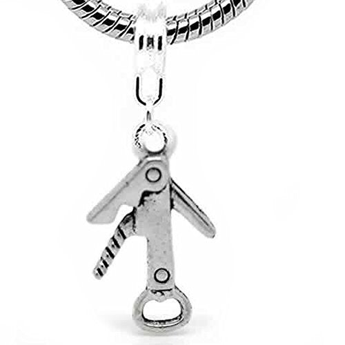 Bottle Opener Charm Dangle Bead Spacer For Snake Chain Charm Bracelet - Sexy Sparkles Fashion Jewelry