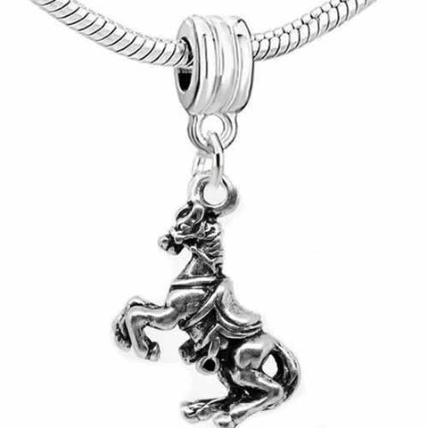 Horse 3D Dangle Charm European Bead Compatible for Most European Snake Chain Bracelet - Sexy Sparkles Fashion Jewelry - 2