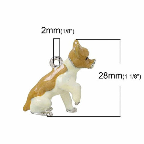 Dog lifting his paw Pendant Charm Bead for Bracelet or Necklace - Sexy Sparkles Fashion Jewelry - 2