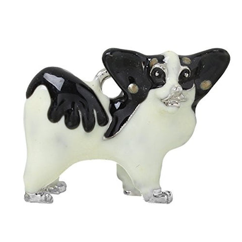 Black & off-white Dog Pendant Charm Bead for Bracelet or Necklace - Sexy Sparkles Fashion Jewelry - 1