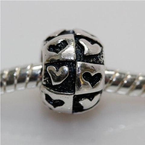 Charm With Hearts Carved out on Charm European Bead Compatible for Most European Snake Chain Bracelet - Sexy Sparkles Fashion Jewelry - 4