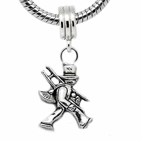 Painter Charm Dangle Bead Spacer For Snake Chain Charm Bracelet - Sexy Sparkles Fashion Jewelry - 1