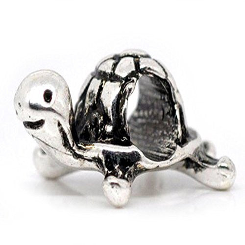 Walking Tortoise/Turtle European Bead Compatible for Most European Snake Chain Charm Bracelet - Sexy Sparkles Fashion Jewelry - 1