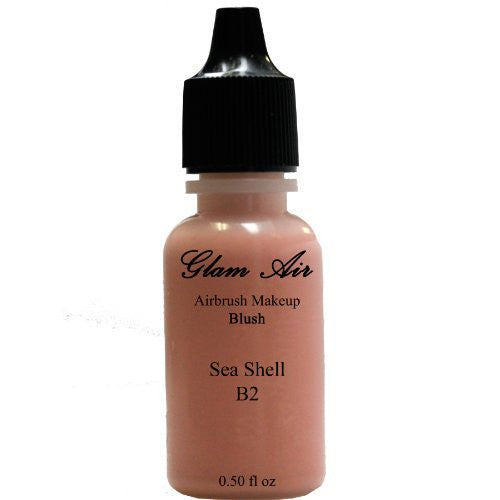 Large Bottle Glam Air Airbrush B2 Sea Shell Blush Water-based Makeup - Sexy Sparkles Fashion Jewelry - 1