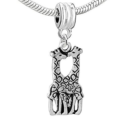 Giraffe in Love Bead Compatible for Most European Snake Chain Braceletfor European Snake Chain Charm Bracelet - Sexy Sparkles Fashion Jewelry