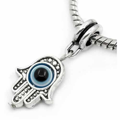 Hamsa Evil Eye European Bead Compatible for Most European Snake Chain Bracelet - Sexy Sparkles Fashion Jewelry - 4