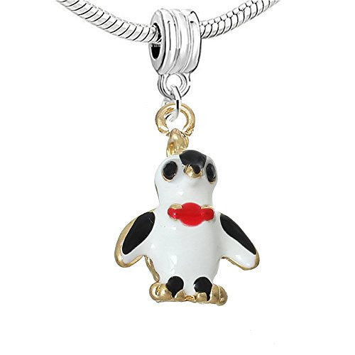 Penguin Charm European Bead Compatible for Most European Snake Chain Bracelet - Sexy Sparkles Fashion Jewelry