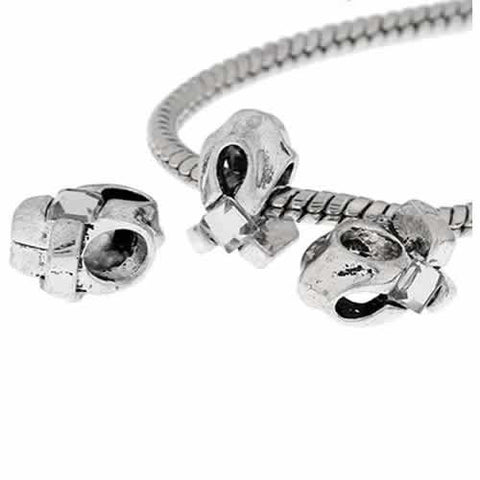 Clear Cancer Awarness Ribbon Charm European Bead Compatible for Most European Snake Chain Bracelet - Sexy Sparkles Fashion Jewelry - 2