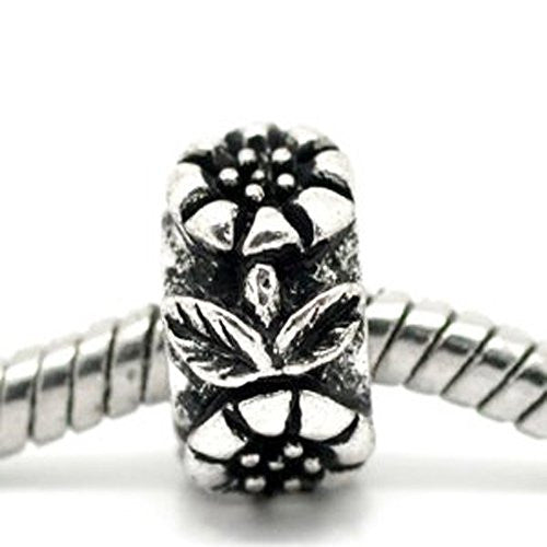 Flower Pattern Metal Charm Spacer European Bead Compatible for Most European Snake Chain Bracelet - Sexy Sparkles Fashion Jewelry