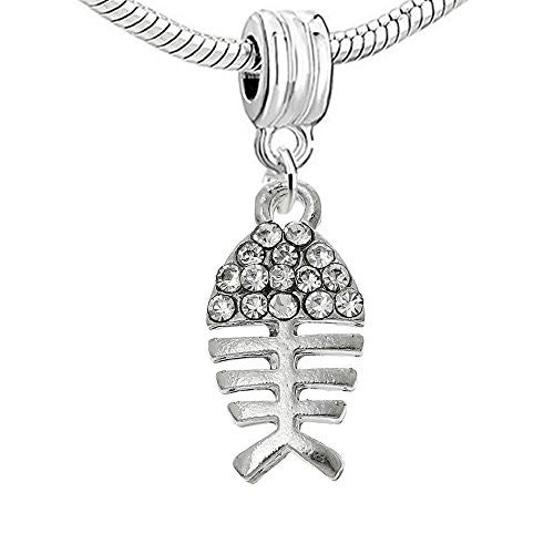 Fish Bone Bead Spacer for Snake Chain Charm Bracelet - Sexy Sparkles Fashion Jewelry