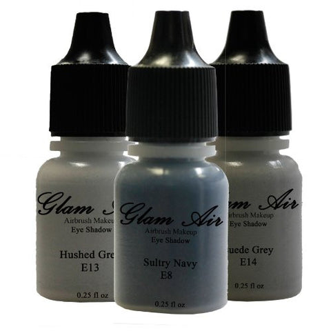 The Navy Collection 3 Shades of Glam Air Airbrush Makeup Water-based Formula Last Over 18 Hours (For All Skin Types)E8,E13,E14 - Sexy Sparkles Fashion Jewelry - 1
