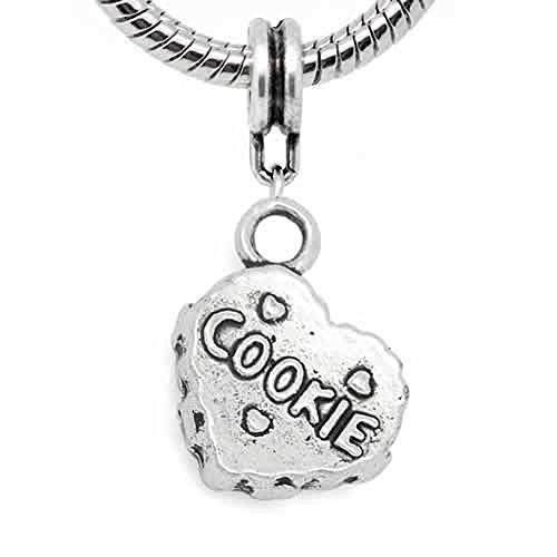 Heart Shaped Cookie Charm Dangle for Snake Chain Charm Bracelet - Sexy Sparkles Fashion Jewelry