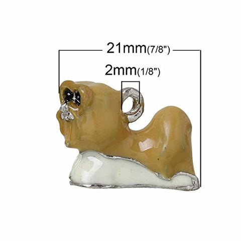 Shih Tzu Dog Pendant Charm Bead for Bracelet or Necklace - Sexy Sparkles Fashion Jewelry - 2