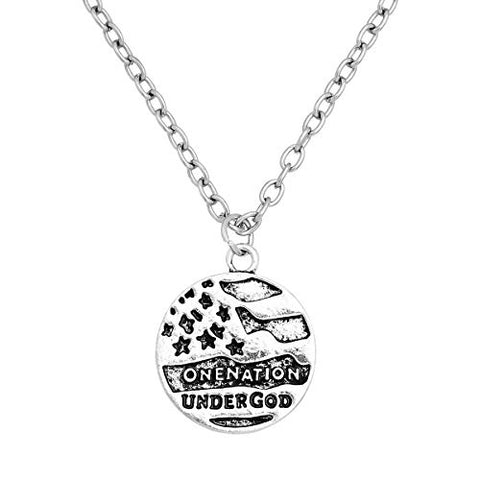 Dangling One Nation Under God Charm Bead for European Snake Chain Charm Bracelet - Sexy Sparkles Fashion Jewelry - 3