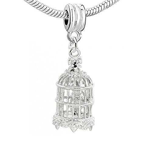Birdcage European Bead Compatible for Most European Snake Chain Bracelet - Sexy Sparkles Fashion Jewelry