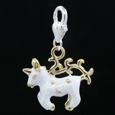 Unicorn Clip on Pendant for European Charm Jewelry w/ Lobster Clasp - Sexy Sparkles Fashion Jewelry - 2