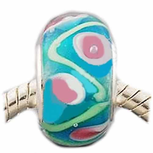 Troll Style Exquisite Limited Edition Flower Design in Murano Glass European Bead Compatible for Most European Snake Chain Charm Bracelet - Sexy Sparkles Fashion Jewelry
