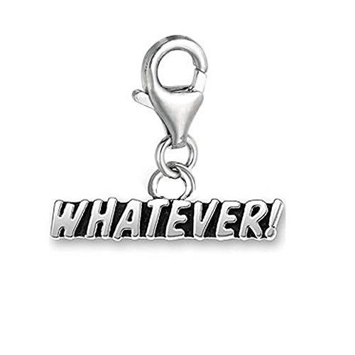 Whatever Dangle Pendant for European Clip on Charm Jewelry w/ Lobster Clasp