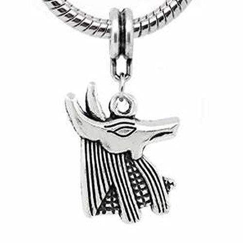Egyptian Anubis Pharoah European Bead Compatible for Most European Snake Chain Bracelet - Sexy Sparkles Fashion Jewelry - 1