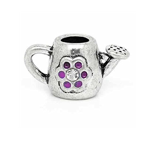 Watering Can for Snake Chain Charm Bracelet Purple - Sexy Sparkles Fashion Jewelry - 1