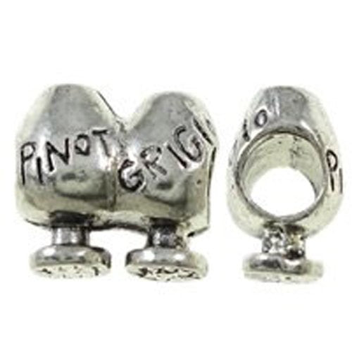 Wine Glasses Charm European Bead Compatible for Most European Snake Chain Bracelet - Sexy Sparkles Fashion Jewelry