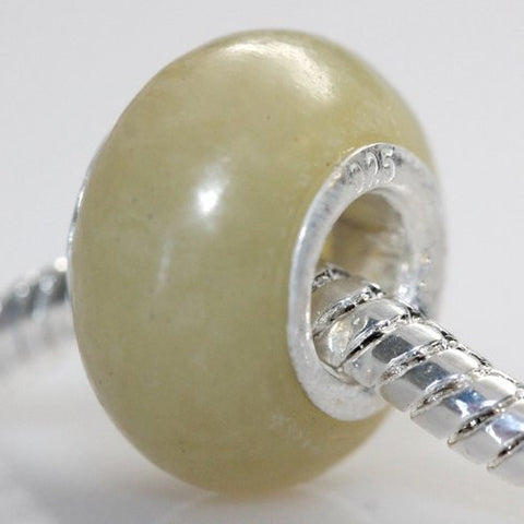 Stone Lemon Quartz European Bead Compatible for Most European Snake Chain Bracelet - Sexy Sparkles Fashion Jewelry - 2
