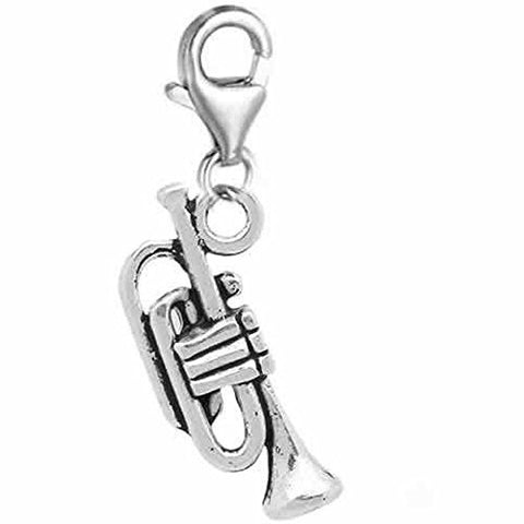 Trumpet Bead for European Clip on Charm Jewelry w/ Lobster Clasp - Sexy Sparkles Fashion Jewelry - 1