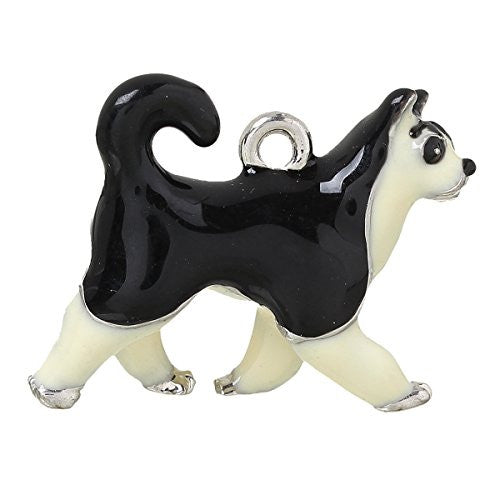 Siberian Husky Dog Pendant Charm Bead for Bracelet or Necklace - Sexy Sparkles Fashion Jewelry - 1
