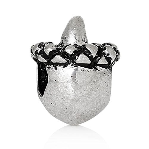 Acorn Charm Bead Compatible for Most European Snake Chain Charm Bracelet