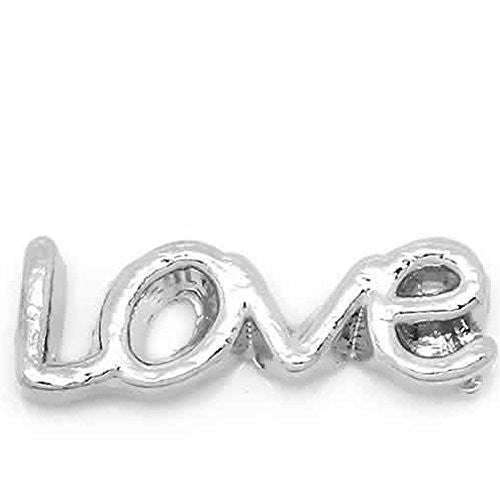 Love Floating Charm For Glass Living Memory Lockets - Sexy Sparkles Fashion Jewelry - 1