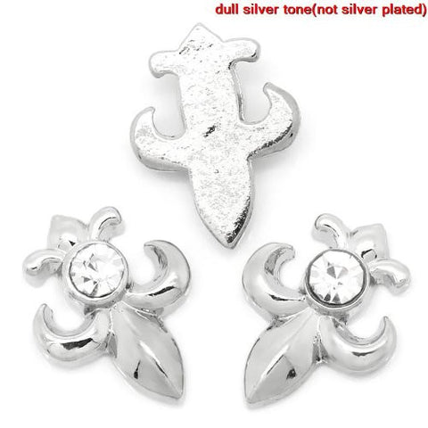 Fleur-De-Lis Floating Charms For Glass Living Memory Lockets - Sexy Sparkles Fashion Jewelry - 4