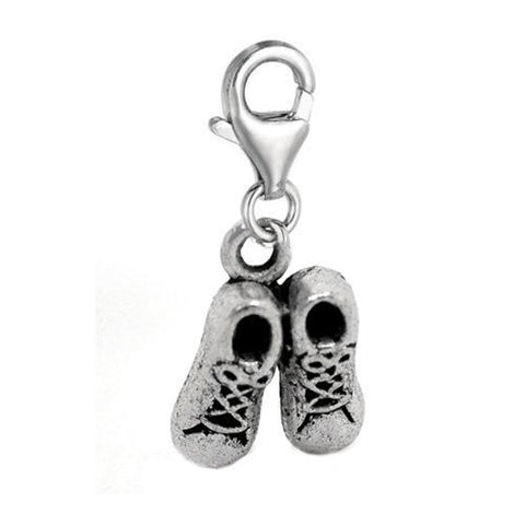 Clip on Shoes Charm Pendant for European Jewelry w/ Lobster Clasp - Sexy Sparkles Fashion Jewelry - 2
